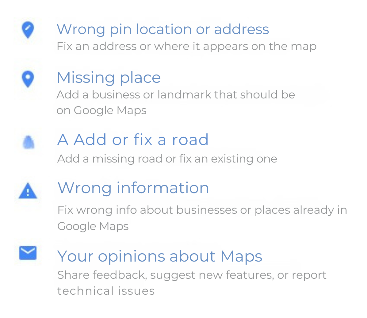 Editing google maps