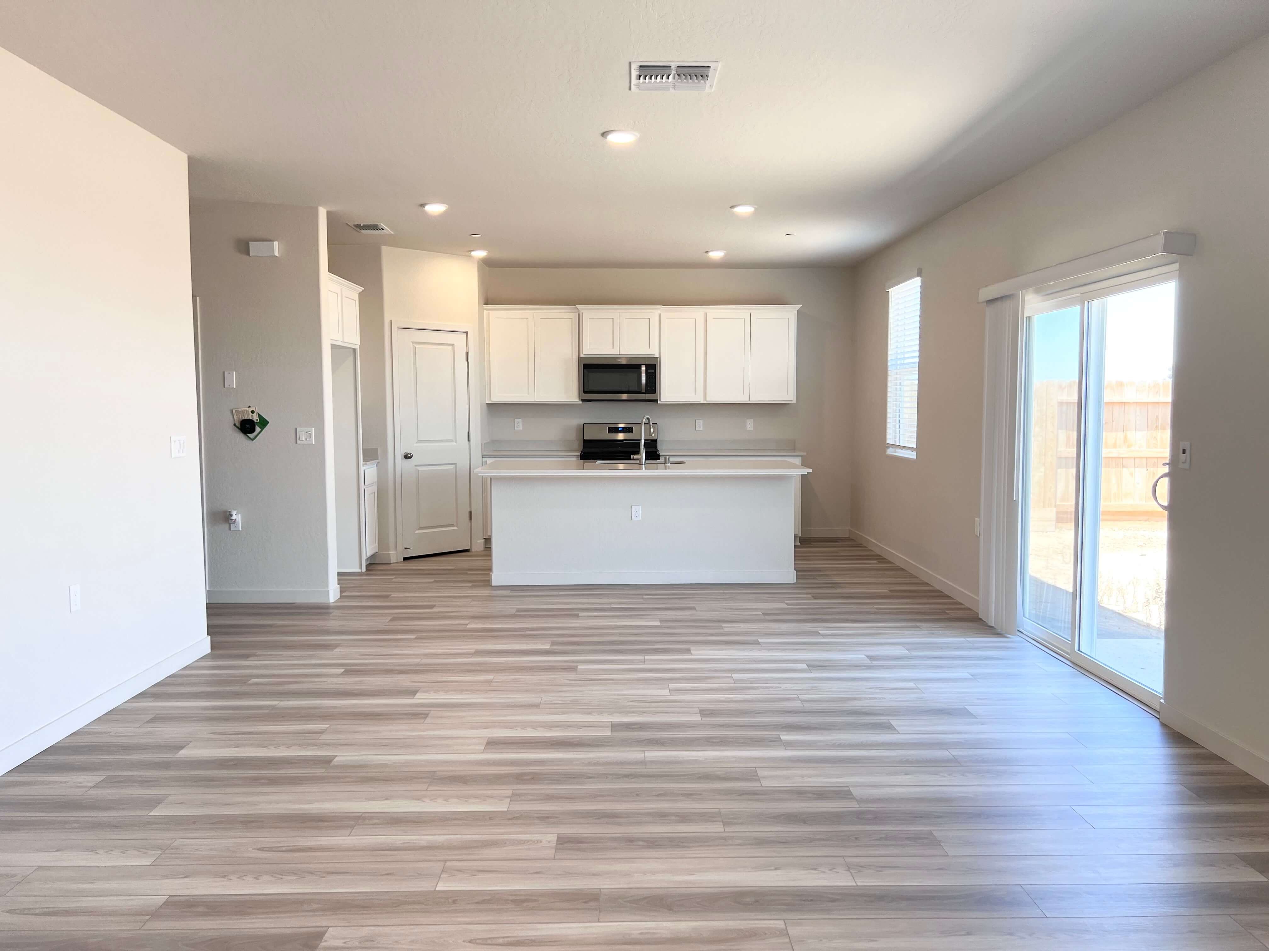 A large empty kitchen.