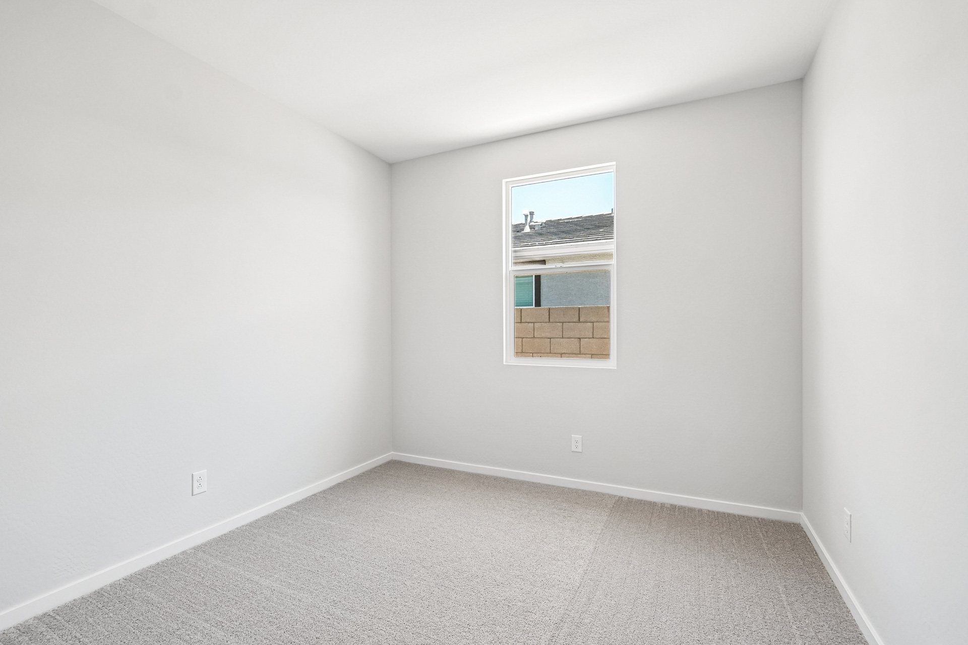 A room with a window.