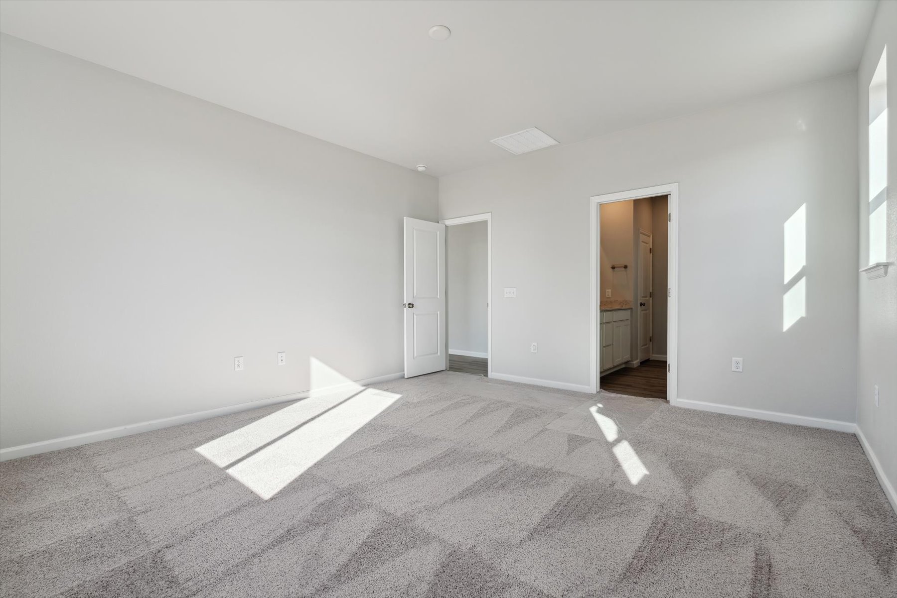 A room with white walls.