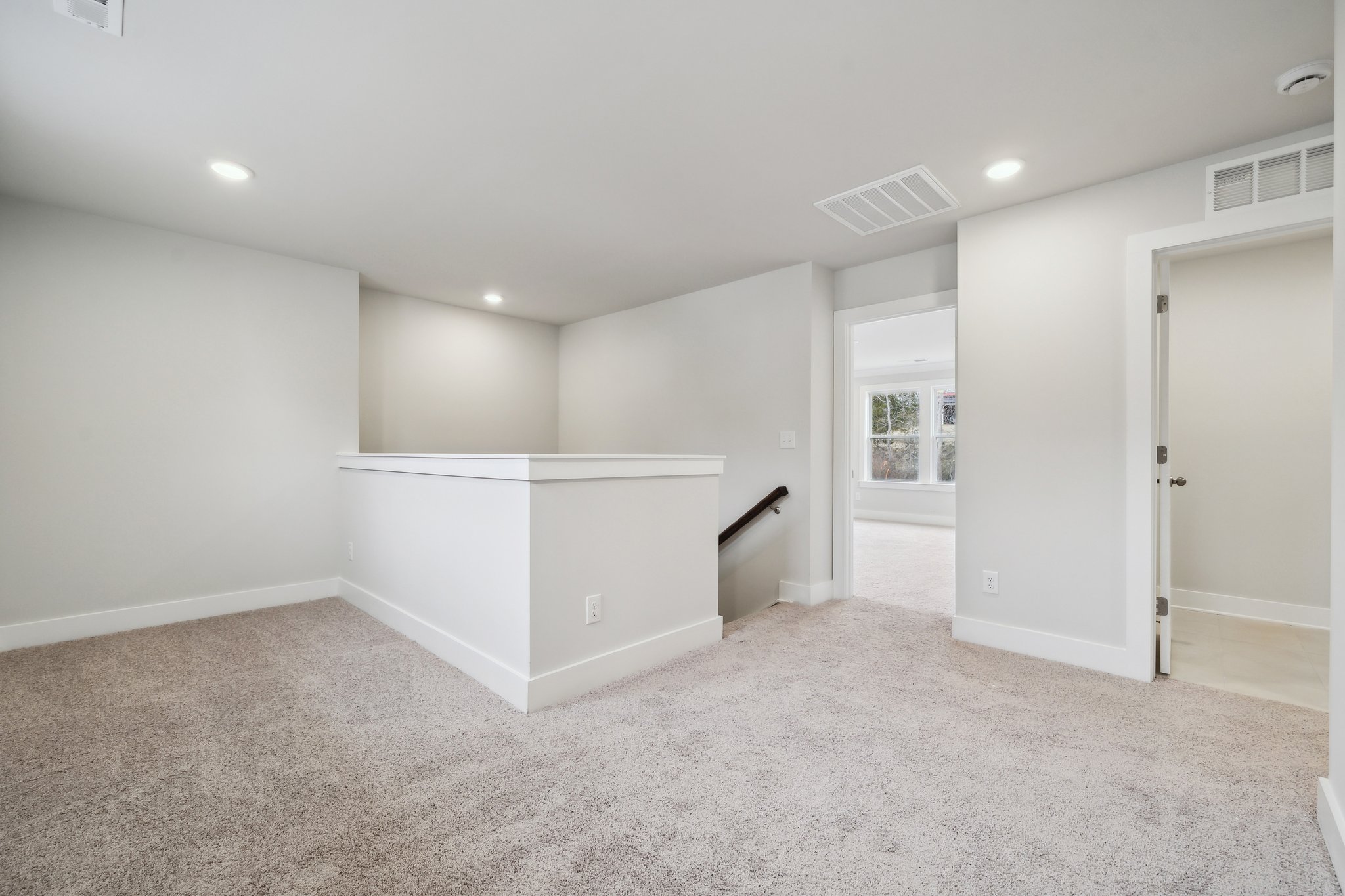 A room with white walls.