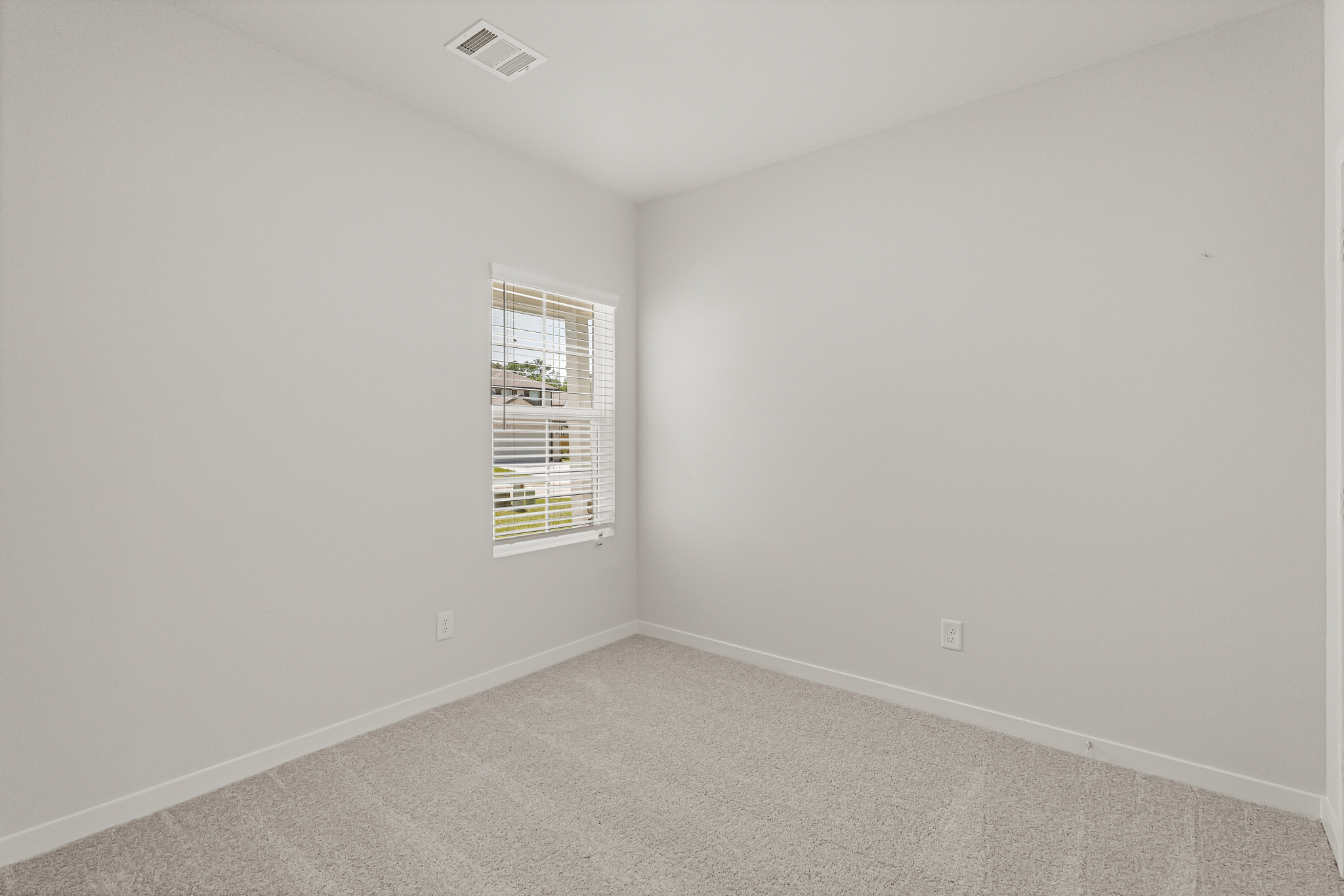 A room with a window.