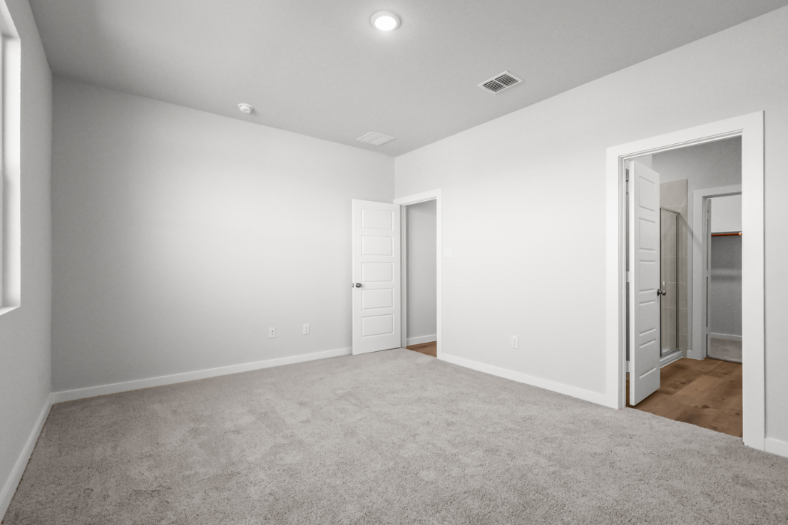 A room with white walls.