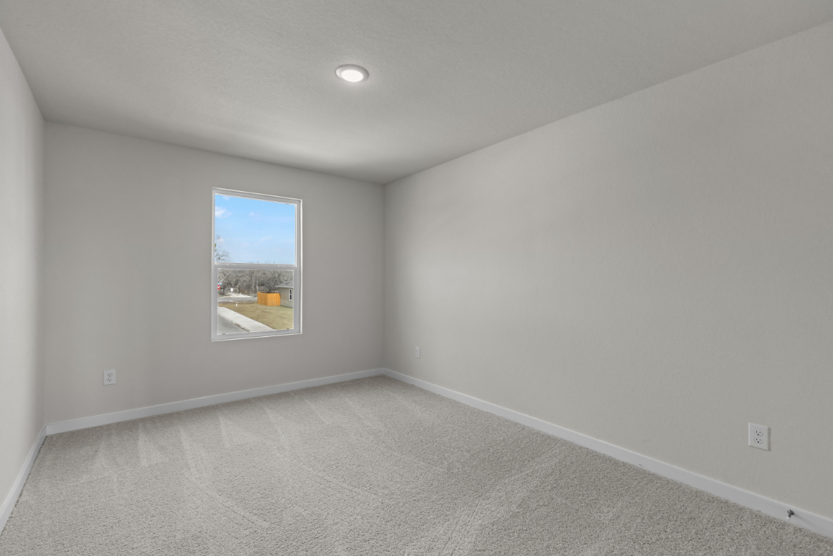 A room with a window.