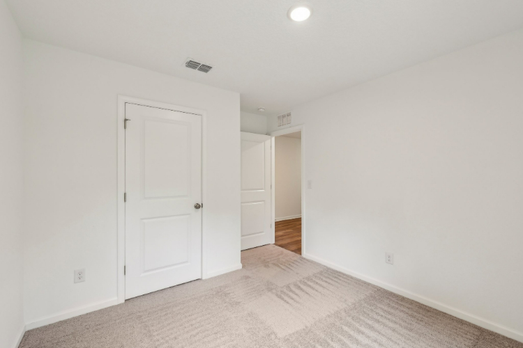 A room with white walls.