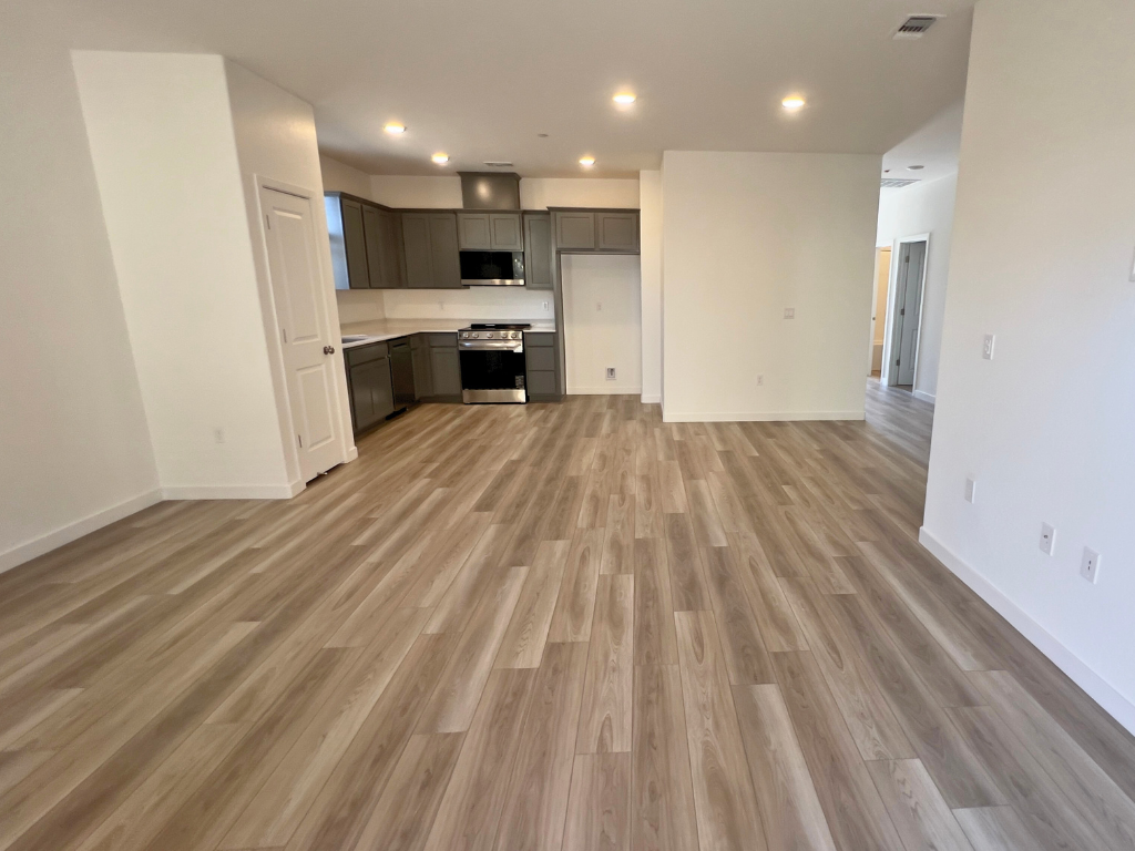 A large empty kitchen.